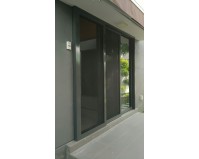 Low profile track Security Screen Door